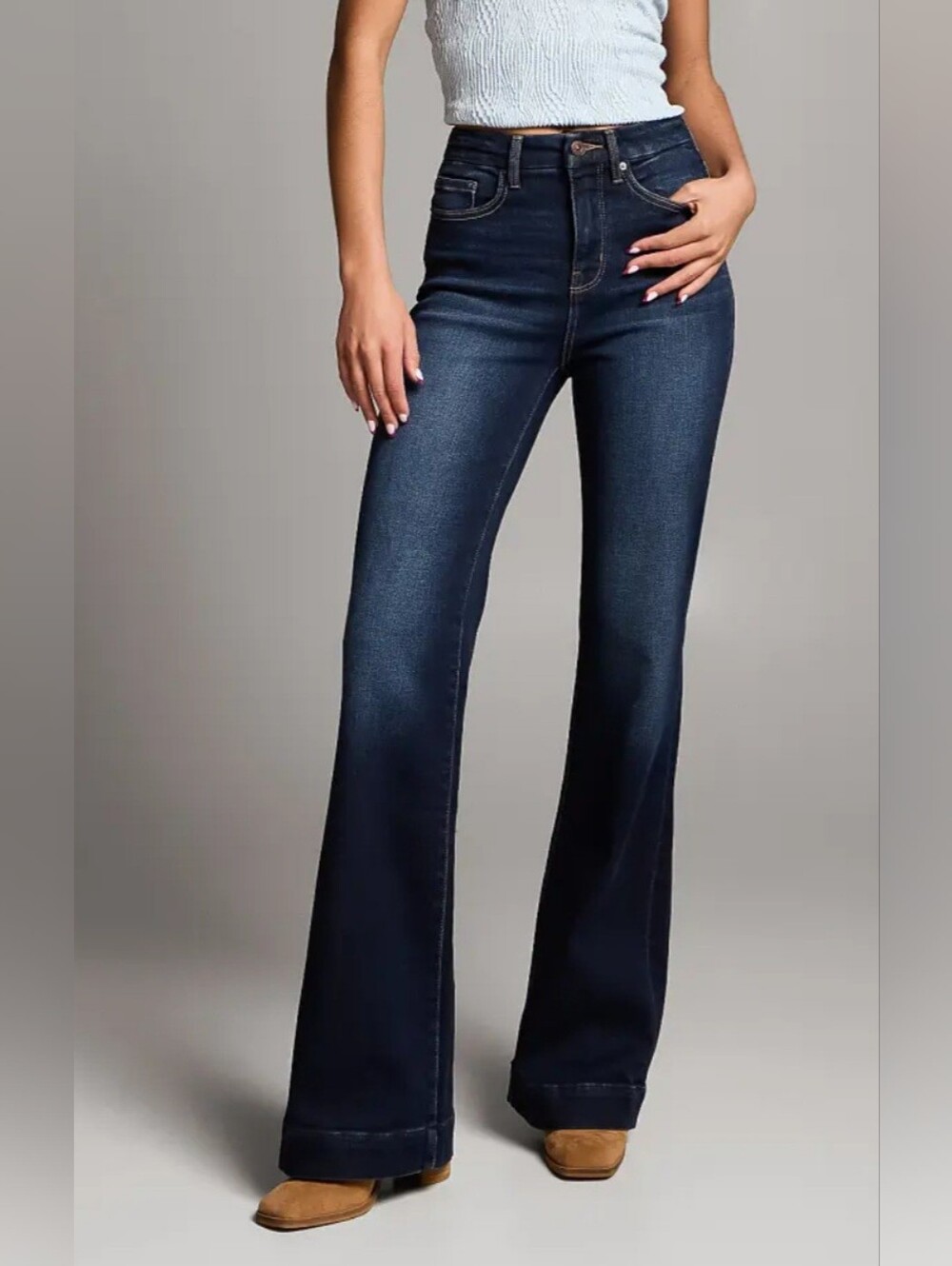 Women’s Dark Blue Flared Jeans